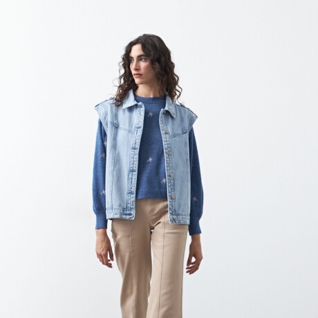 CHALECO ZUZIN Celeste