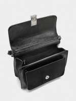 Bolso De Mano Con Solapa negro