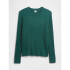 V-LS CASHSOFT CABLE CREW SWEATER JUNE BUG 2