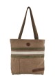 Bolso Tote de Lona Casual Marrón