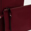 Bolso Josephine en efecto gamuza Bordeaux