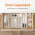 Organizador de Cubiertos Extensible Cajon Utensilios Cubertero IMBACK Blanco Organizador de Cubiertos Extensible Cajon Utensilios Cubertero IMBACK Blanco