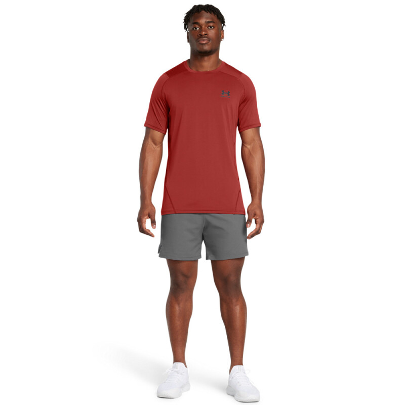 UA Vanish Woven 6in Shorts-RED GRY-027
