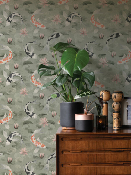 COLECCION WINDSONG - NOBU GREEN KOI FISH - N/A
