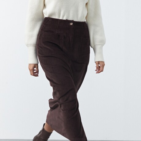 FALDA GOLDFIELD Chocolate