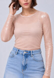 Remera Tul Rosa
