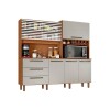 Kit de Cocina Mega - 6 Puertas 3 Cajones Cinamomo/Arena