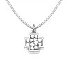 Dije Cruz Corazones - Plata 925 - sin piedra - CP4697 sinpiedra