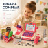 Caja Registradora Infantil Juguete C/ Sonido y Accesorios Color Rosa