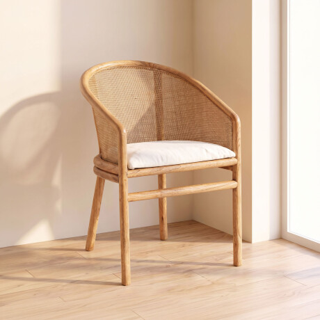 BUTACA MADERA-Y-TELA NATURAL-BEIGE DUNA NATURAL