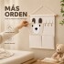 Organizador Colgante Infantil Osito Perchero Bolsillos Blanco