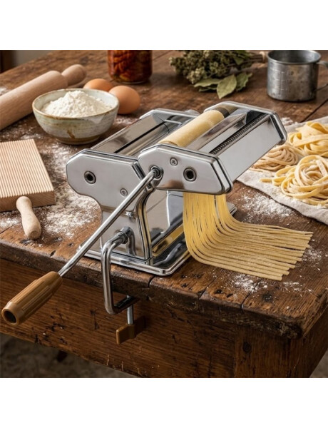 MAQUINA PASTA 15CM C/ACC SPAGHETTI VARENNA MAQUINA PASTA 15CM C/ACC SPAGHETTI VARENNA
