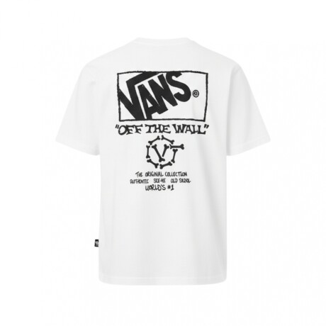 REMERA VANS CIRCLE BONES SS White