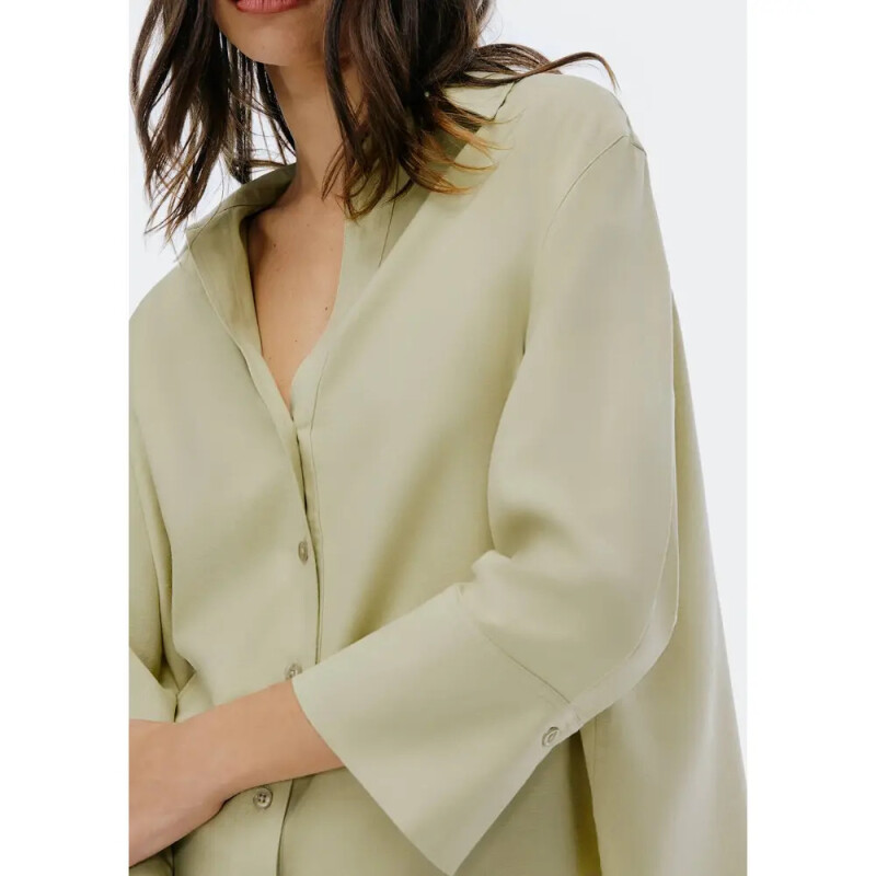 CAMISA FEM VERDE CLARO