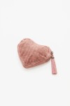 Bolso Heart Velvet Rosa Viejo