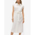 VMMYMILO SL CALF SHIRT DRESS WVN GA SNOW WHITE
