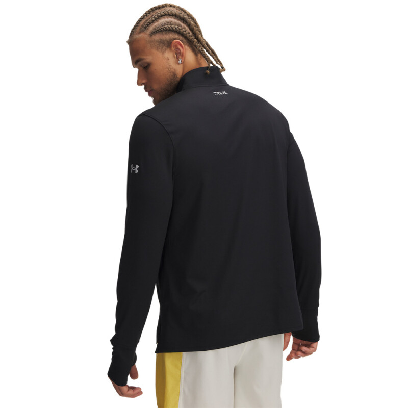 UA TRAIL RUN QUARTER ZIP-BLK BLK-002