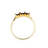 Anillo Trilogy-Oro 18k-Piedra Zafiro y Zirconia-AN9507 conpiedra