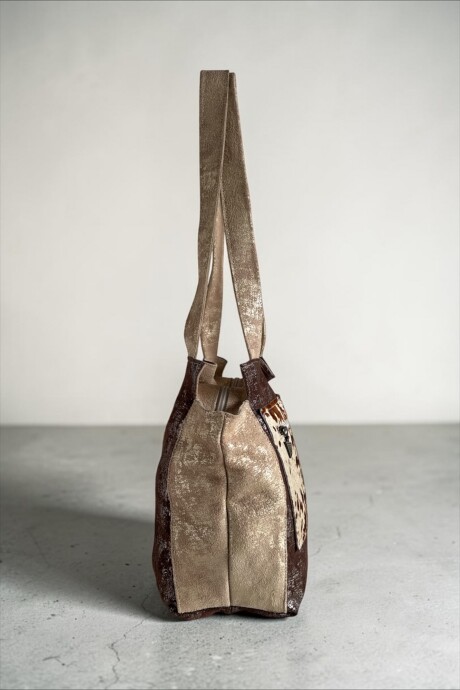 Cartera De Cuero Nia Linea Ottenta Basic Con Print Cartera De Cuero Nia Linea Ottenta Basic Con Print