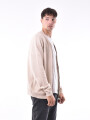 CAMPERA TEJIDA ANDROS BEIGE MELANGE