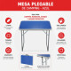 Mesa plegable de camping AZUL