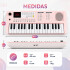 Organo Musical Infantil Medeli 37 Teclas Portátil Mk1 ROSADO