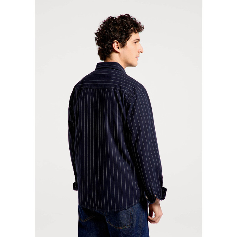 CAMISA ML MASC AZUL ESCURO