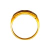 Anillo Sin Fin-Oro Bajo-Piedra Zafiro y Zirconia-AN8119 conpiedra