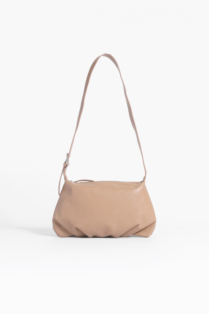 Bandolera-baguette con correa ajustable BEIGE