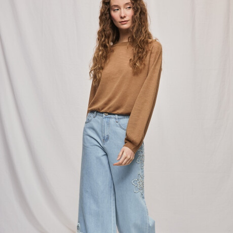 PANTALÓN FLORALA Celeste