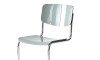 Silla de Comedor Metal Cromado y Madera - Moon Gris