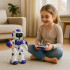 Robot Inteligente Interactivo Control Juguete 30Cm Infantil Color Blanco