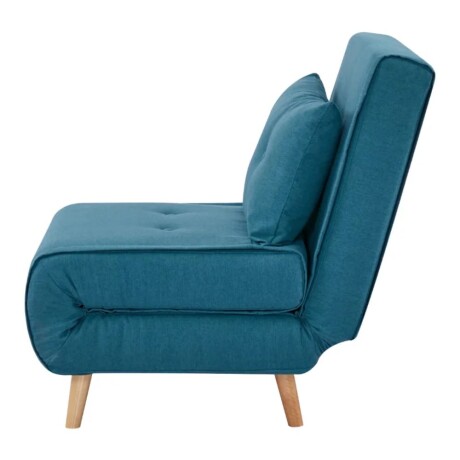 Sillon cama Trifold 1 cuerpo Azul petróleo