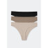 CALCINHA FEM PRETO/BEGE/MARROM