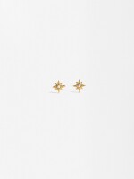 Set De Collar Con Pendientes Estrella - Acero Inoxidable gris