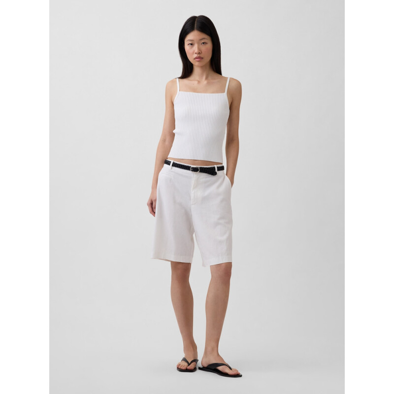 LR FLAT FRONT LINEN SHORT NEW OFF WHITE V2
