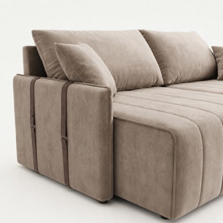 SILLÓN SOFÁ DOMINI 2 CUERPOS RETRACTIL AJUSTABLE BEIGE
