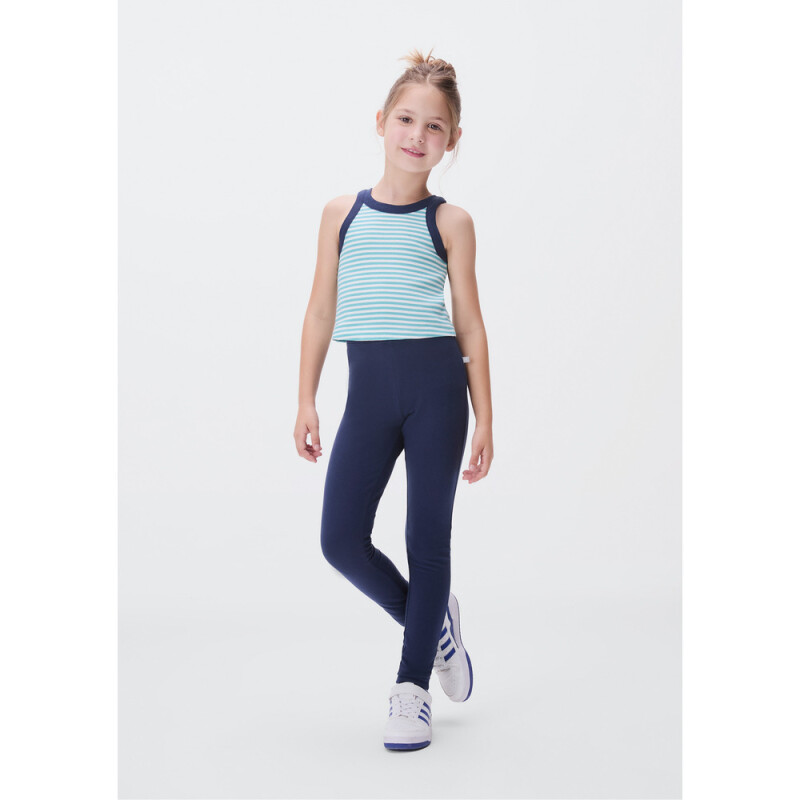 CALCA LEGGING FEM AZUL ESCURO