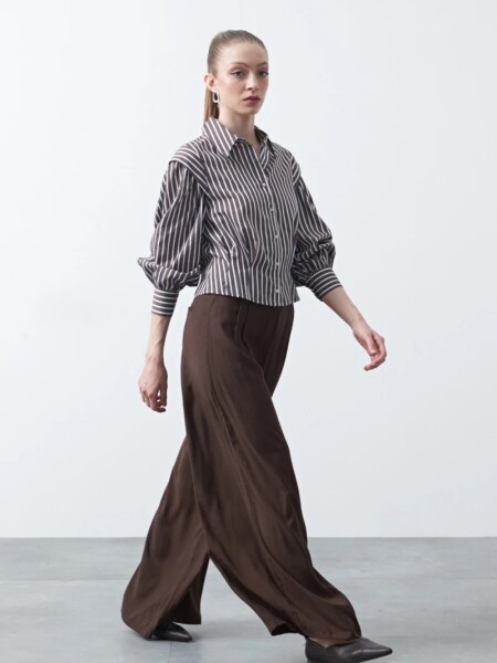 CAMISA D.CASSIN PULIZO CHOCOLATE