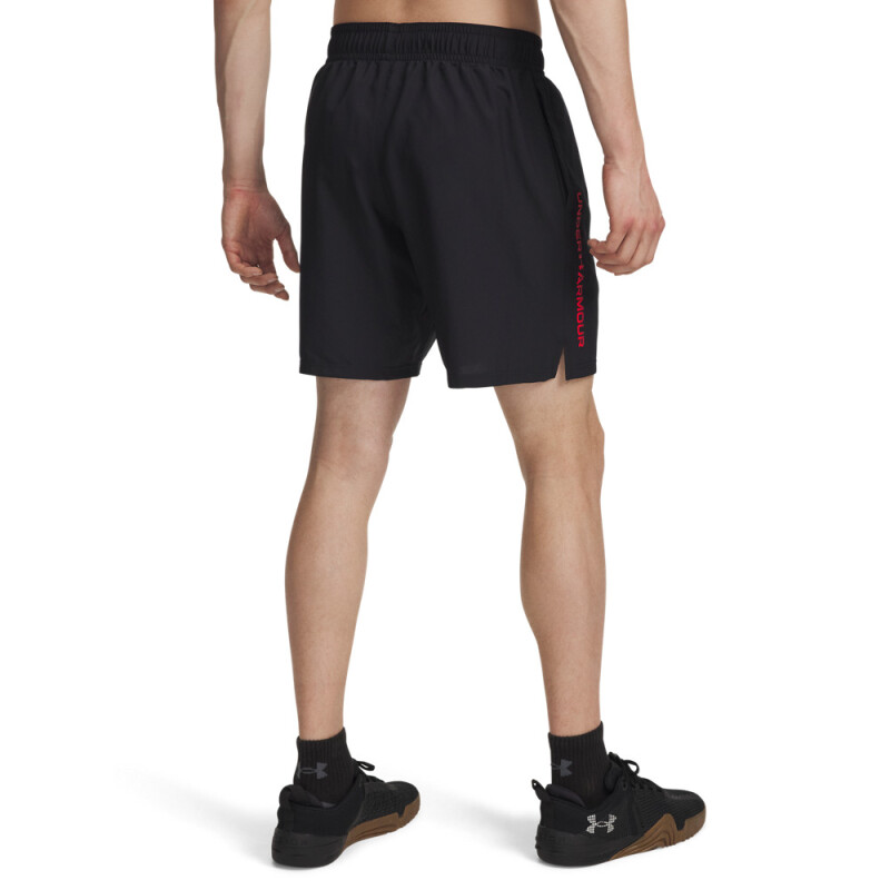 UA Tech Woven Wordmark Short-BLU BLK-007