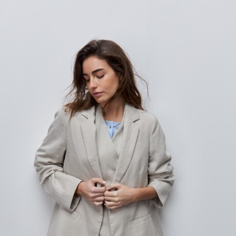 BLAZER LISSE BEIGE Beige