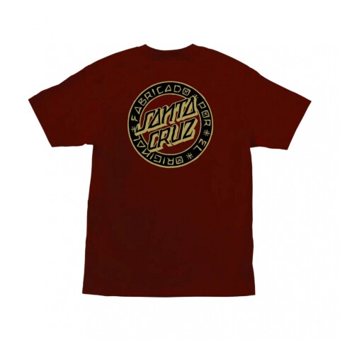 Remera Santa Cruz Loco Dot Maroon