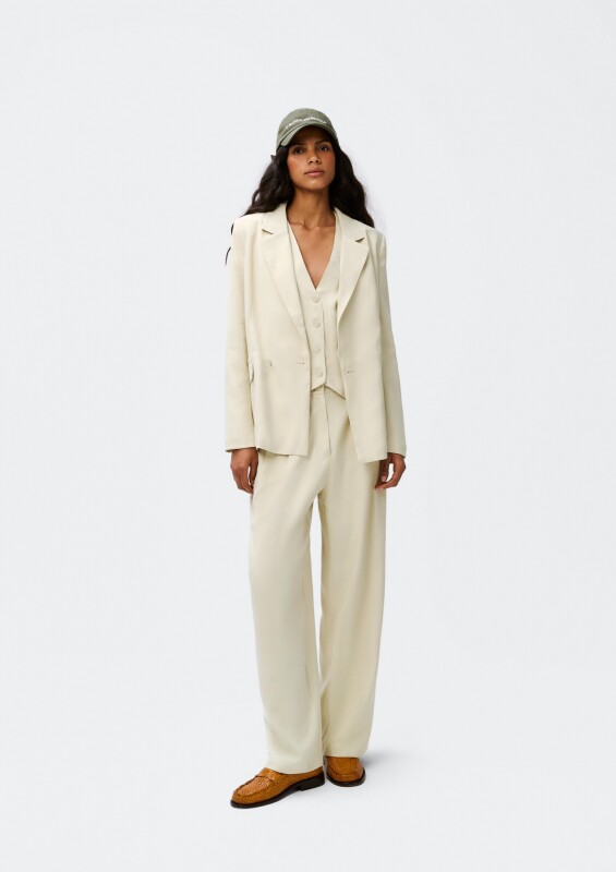 BLAZER FEM CAQUI CLARO