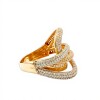Anillo Tiras-Oro 18k-Piedra Zirconia-AN9523 conpiedra