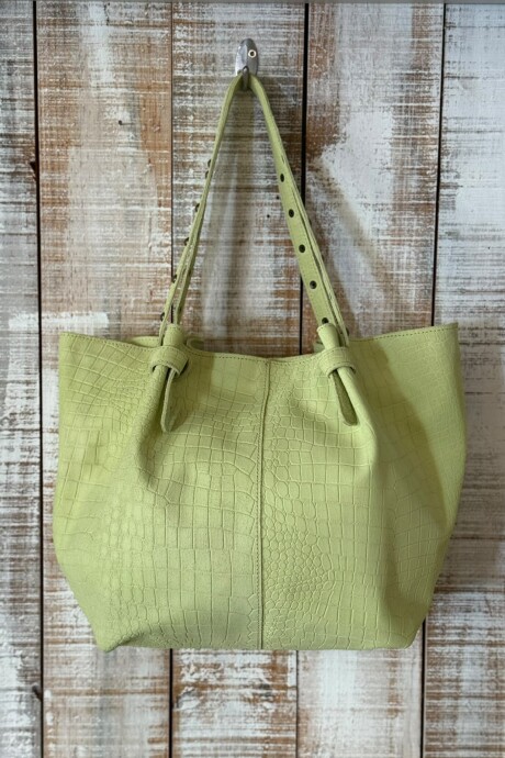 Cartera Josephine Verde Croco