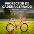 Bicicleta infantil Shengdi Rodado 18 Canasto Parrilla Hadas Color Rosa Oscuro