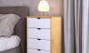 Mesa de luz Sommier - Linea Dublin Blanco