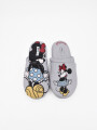 PANTUFLA MINNIE GRIS