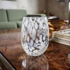 Vaso de vidrio artesanal Confeti - blanco Vaso de vidrio artesanal Confeti - blanco