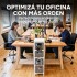 Cajonera Auxiliar Vintage Madera 4 Cajones Organiza Rústico Gris